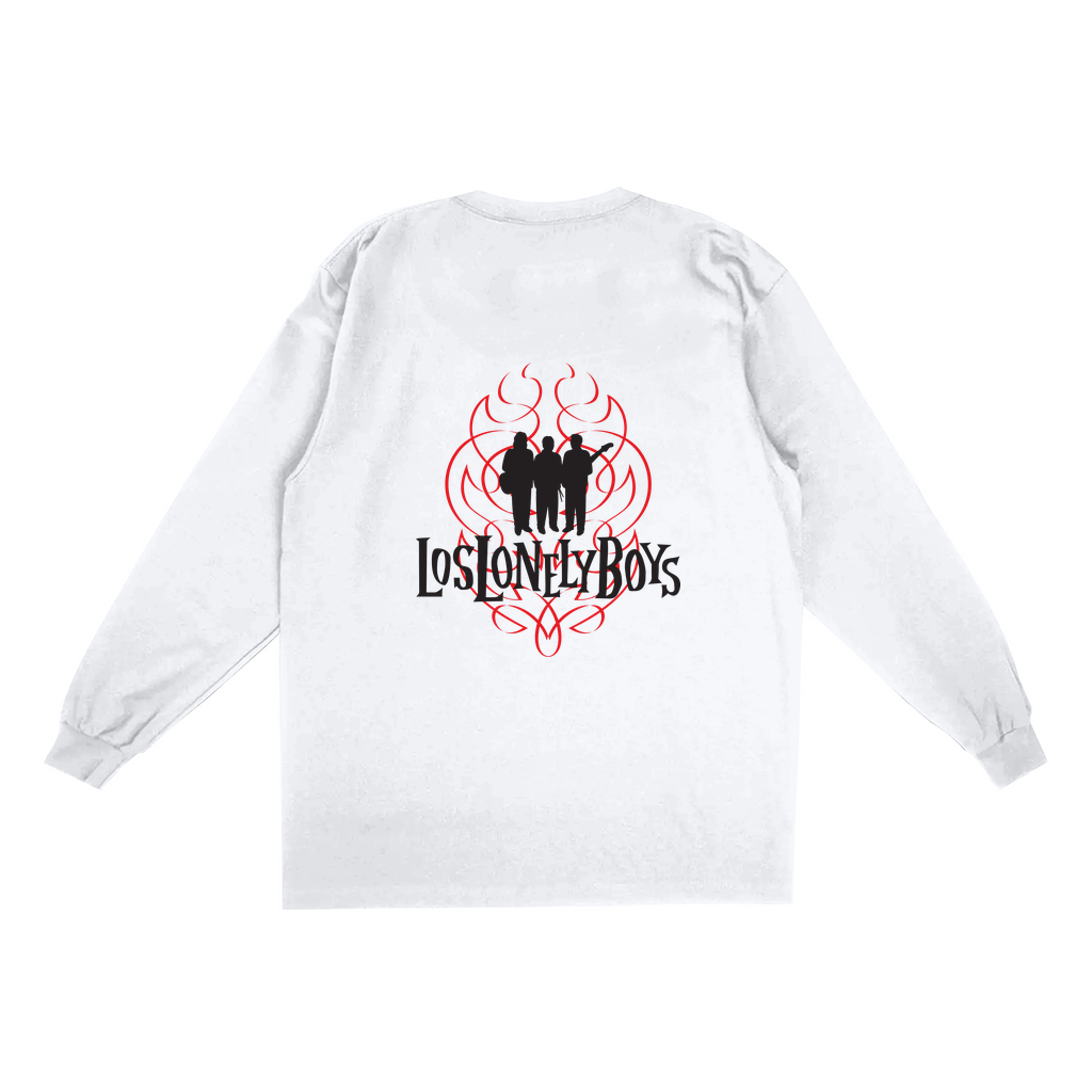 LLB Flames Men's Oversized Long Sleeve Shirt