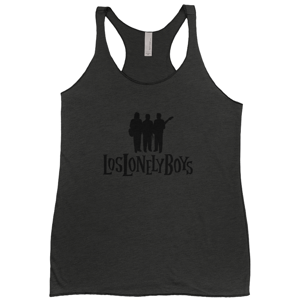 Black Text Cutout Women's Tank
